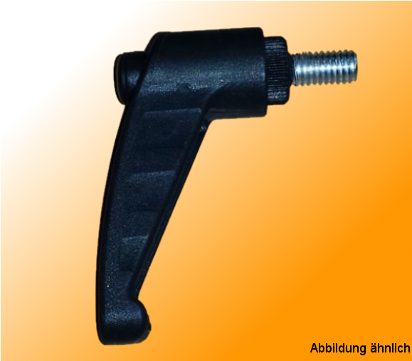 Locking Lever with external thread M8x35 made of plastic and steel