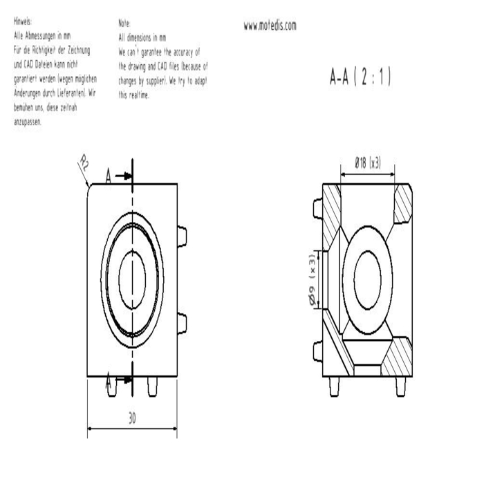 Kubus connector 30 B-Type sleuf 8