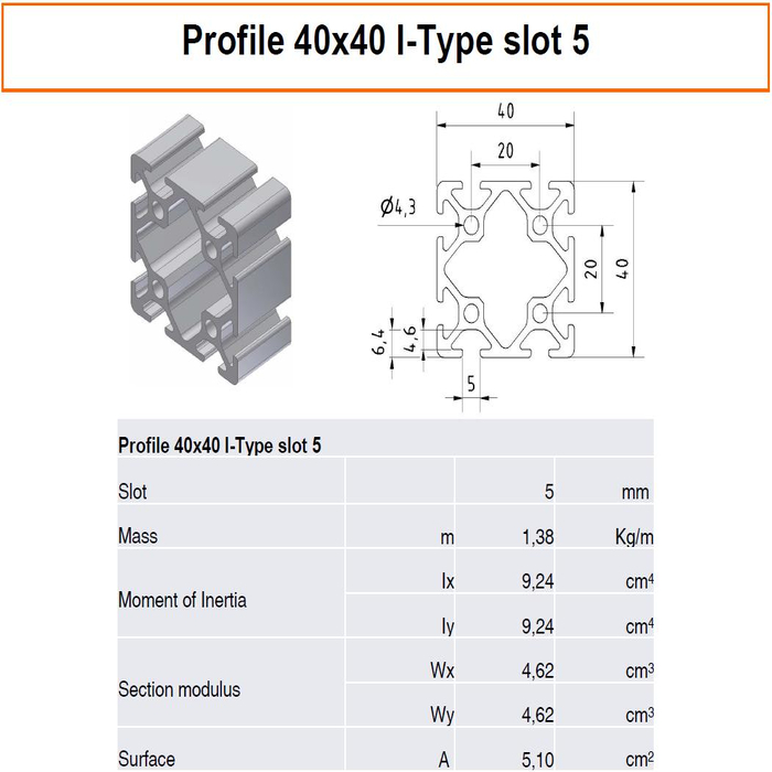 Aluminum T-slot 40x40 profile 5-hole T-join flat connect 120x120x6mm plate  2-pcs