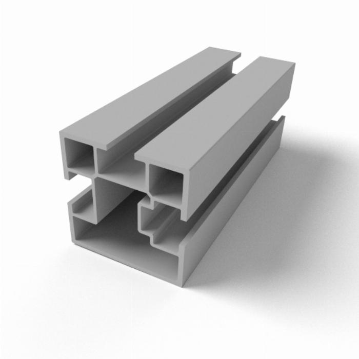 Alcia-Solar Profile 40x40 slot 8,5 INTE anodiserad